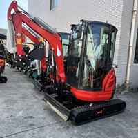 Mini-excavatrice sur chenilles Rongyixin Lai 1,2 tonne, composants hydrauliques Eaton, capacité de godet 0,025 m³, haute performance de creusement, usage domestique, Laidong