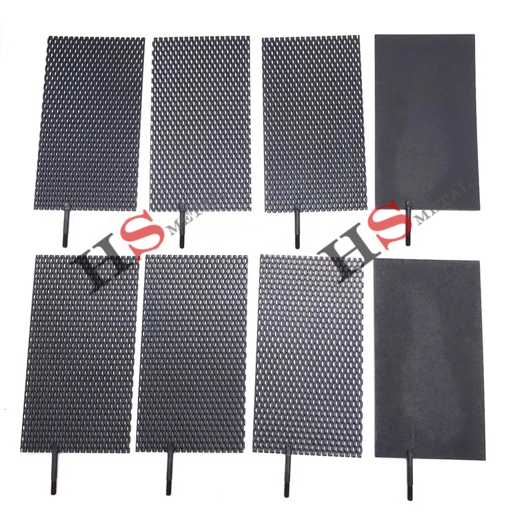 Титановая сетчатая анодная титановая анодная пластина MMO Ru-Ir покрытие для очистки воды, электролиз в индустрии, титановый электрод