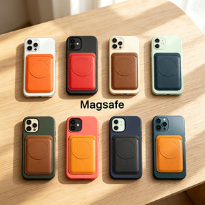 Cartera <span class=keywords><strong>de</strong></span> Cuero Magnética con Logotipo Personalizado Impreso con UV, Tarjetero Magsafe a Prueba <span class=keywords><strong>de</strong></span> Golpes para <span class=keywords><strong>iPhone</strong></span>, Regalo Promocional Educativo - Product Image 2