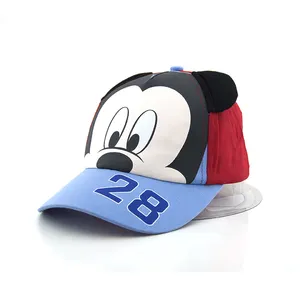 custom cute mouse printing kids baseball caps with ear