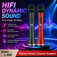 Microphone sans fil portable pour conférence, micro professionnel sans fil, système de haut-parleur karaoké USB pour église