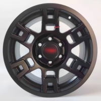 Jantes SRX 17 pouces 9.0 pouces PCD : 6 X 139.7 Jantes tout-terrain 4X4 équipées de rainures antidérapantes, entièrement revêtues de noir mat