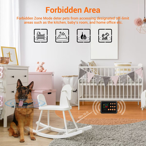 Cerca de perro inalámbrica de distancia de precisión de 10-120 pies 3 en 1 cerca de perro eléctrica Invisible y collar de choque de entrenamiento remoto para 3 perros - Product Image 2