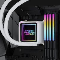 Refroidisseur d'eau ARGB COOLLEO ICE Mirror 360 WH 300W TDP avec roulement fluide, garantie 3 ans, pour Intel LGA1700/1851 pour boîtier d'ordinateur