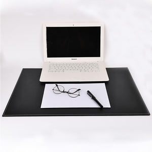 Tappetino da Scrivania FOSKA Rettangolare in Pelle PU Nera Resistente, Organizzatore per Ufficio per Scrivere, Digitare e Navigare - Product Image 4