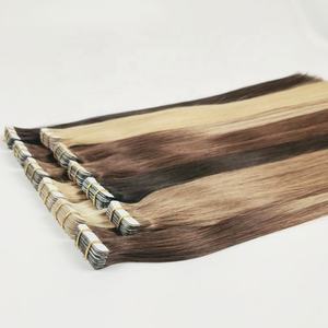 Extensiones de Cabello Amygirl 100% Remy, Lisas, de una Sola Trama, con Cinta Adhesiva, Cabello Humano Virgen Ruso, Estilo Yaki, Todos los Colores Disponibles - Product Image 2