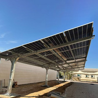Système de montage de carport solaire KINGSOLAR avec fondation en béton pour parking public CE ISO OEM Direct usine