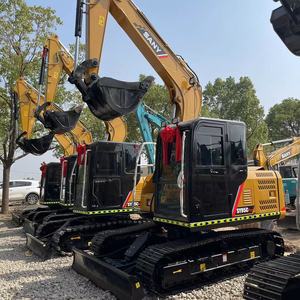 Excavatrices d'occasion Sany SY95C Pro en bon état, composants principaux inclus : moteur, boîte de vitesses, pompe à engrenages, PLC, roulement - Product Image 1
