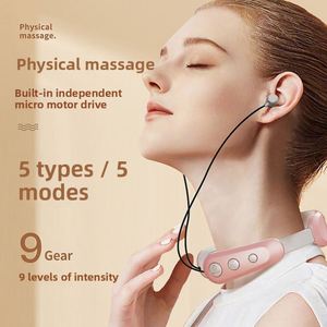 เครื่องนวดคอแบบพกพา รุ่นใหม่ ขายดี มีสินค้าในสต็อก ชาร์จผ่าน USB แบตเตอรี่ใช้งานได้นาน ฟังก์ชั่นทำความร้อน ควบคุมเวลาด้วยเสียงเพลง - Product Image 5
