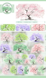 1 rollo <span class=keywords><strong>de</strong></span> nuevo producto Mostrar piedra apilada Ciudad <span class=keywords><strong>de</strong></span> montaña como Dai Estilo antiguo Paisaje Cinta arquitectónica - Product Image 5