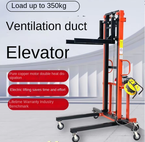 Nuevo elevador de instalación de tubería de ventilación, doble brazo eléctrica de plataforma de elevación, tablero de almacenamiento en frío, elevador de Cable de acero de 220V - Product Image 3