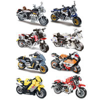 Kit de construction de véhicules Gobricks personnalisable, ensemble de briques de moto, modèle MOC personnalisé, briques en plastique ABS, jouet DIY pour la vente en gros