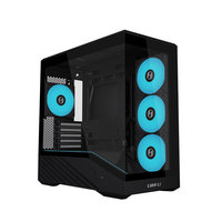Lian Li V100 Mini Mesh Ön Çelik ATX Bilgisayar Kasası Oyun Bilgisayarı Kasası Cam Yan Panel Siyah Masaüstü Kabin Kulesi