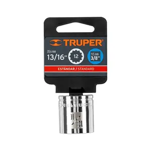 บ็อกซ์ 6 ชิ้น ขนาด 13/16 นิ้ว หัวบล็อก 12 จุด ขับเคลื่อน 3/8 นิ้ว ยี่ห้อ TRUPER - Product Image 4