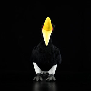 Juguete de Peluche Personalizado de Pájaro Hornbill, Muñeco Adorable de Algodón PP para Parque de Atracciones, Proveedor de Productos OEM ODM Personalizados de Fábrica - Product Image 2