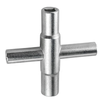 Mini clé carrée universelle 4-en-1 pour robinet |   Outil de purge de radiateur et de compteur de gaz 6/7/8/9 mm