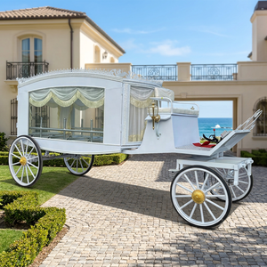 2026 Nouveau véhicule funéraire de style luxe, calèche tirée par des chevaux, remorque, voiture funéraire - Product Image 1