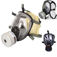 FENAN Nouveau produit, nouveau design, fabricant chinois, masque de protection contre les gaz chimiques en silicone pour le visage entier avec double filtre