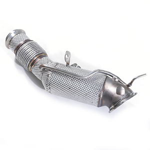 Downpipe <span class=keywords><strong>sport</strong></span> premium <span class=keywords><strong>200</strong></span> <span class=keywords><strong>cellules</strong></span> avec <span class=keywords><strong>catalyseur</strong></span> pour BMW 330E G20 B48 PHEV 2020-2026 en acier inoxydable 304 à haut débit - Product Image 3