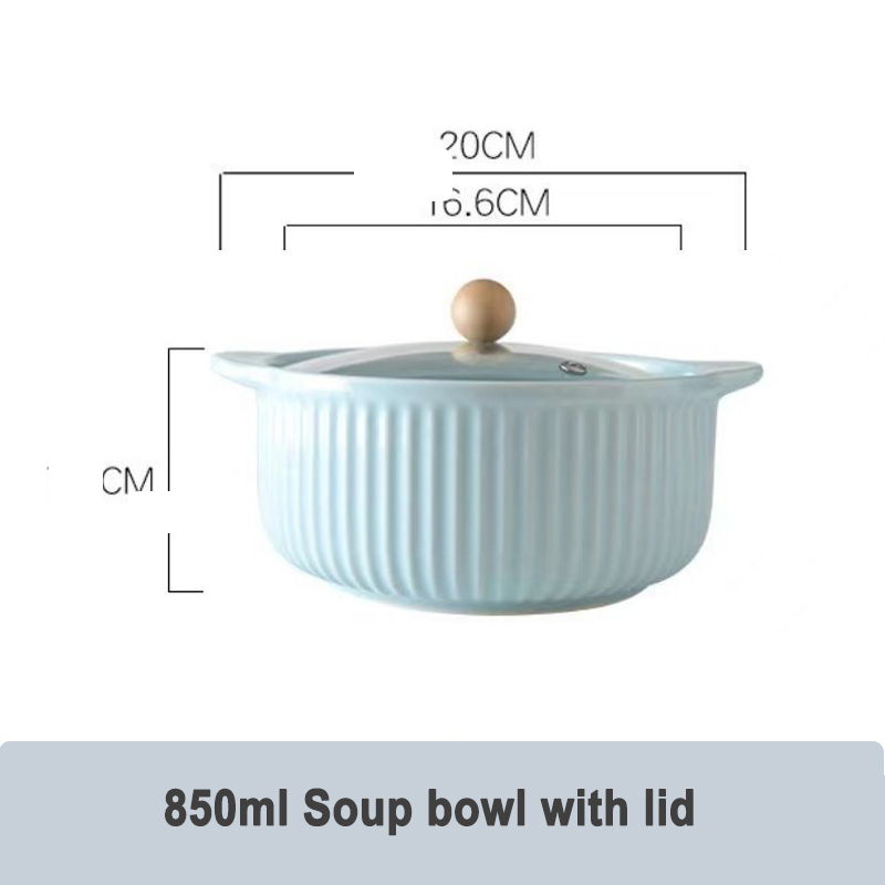 Ciotola da 850ml con coperchio-blu