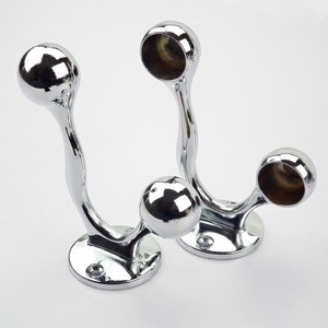 Toallero de Acero Inoxidable de Doble Capa con Acabado Cepillado, Accesorios de Cabezal de Brida de 19, 22 y 25 mm para Barra y Soporte de Toallas de Baño - Product Image 1