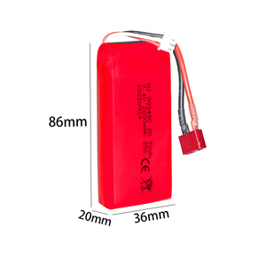 팩토리 7.4V 903480 리포 배터리 2800mAh 전동 무선 조종 장난감 스피드보트 고급 보트 요트 배터리 팩 - Product Image 1