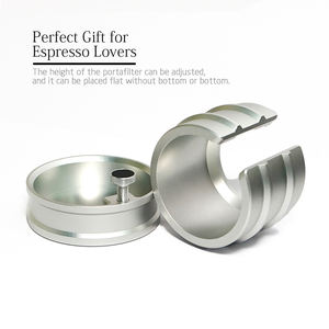 Fábrica China 1 Uds Cafe Accesorios Pressa Caffe molinillo tolvas 54MM ESTACIÓN DE apisonamiento juego de café 51MM 58MM soporte de manipulación - Product Image 6