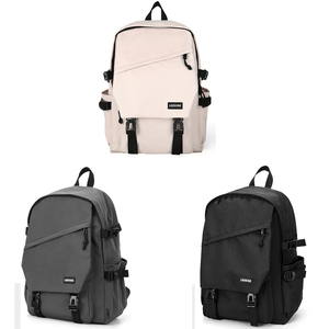 Mochila grande para hombre, color gris sólido, elegante y ligera - Product Image 3