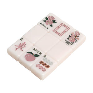 Mahjong américain personnalisé en acrylique avec texte JOKER et impression de logo graphique de dessin animé anime pour jeux <span class=keywords><strong>d</strong></span>'échecs et de cartes 4 joueurs - Product Image 4