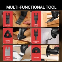 Herramienta Multiusos Oscilante Inalámbrica para Batería Milwaukee de 18V, para Raspar, Lijar, Cortar Madera, Sin Escobillas, 6 Velocidades Variables