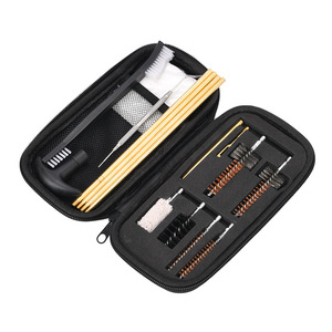 Kit de limpieza de armas con cepillos y varillas para mantenimiento de cañones AR15 AK47, alambre de cobre, cerdas, mango de plástico, color negro - Product Image 3