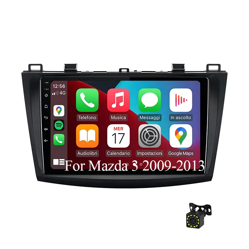 4 Core Android 10 Car Radio Multimedia Wired Carplay For Mazda 3 2009-2013 android Auto 2G+32G 2 Din GPS WIFI Blue-tooth Screen