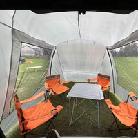 Tente d'extension de coffre de voiture pour l'extérieur, en polyester 210T, imperméable et pare-soleil, pour camping multi-personnes et voyages en voiture