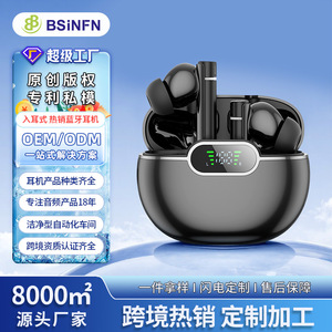 Tws Earphones Digital Display Noise Cancelling Waterproof Bluetooth With Type C Charging Touch <b>Control</b> For <b>Gaming</b> - Product Image 2