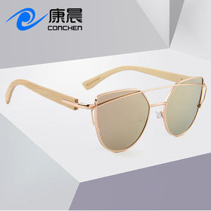 Gafas de Sol Cat Eye con Marco Metálico Conchen para Mujer, Protección UV400, Lentes de PC, Color Negro, Modernas para Viaje - Product Image 5