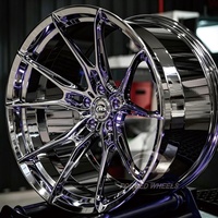 Jantes en alliage d'aluminium forgé 1 pièce triple chrome concave 5x120 5x112 18 19 20 21 22 pouces pour BMW R2 Audi Benz Mustang