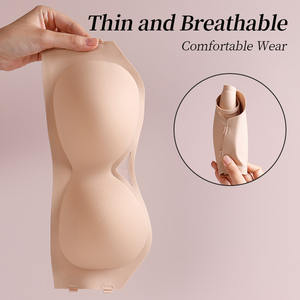 XB166女性用ストラップレスアンチシルプブラ2つの方法輪郭ブラレッドカーペットワイヤーフリーチューブトップブラレット - Product Image 6