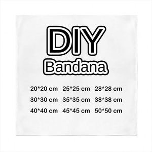 Bandana multifonctionnel coloré, bandana carré en soie personnalisé, bandana classique imprimé, bandana en coton avec logo personnalisé, design personnalisé - Product Image 2