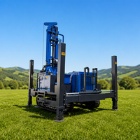 Foreuse géologique sur chenilles pour puits d'eau, machine de forage DTH diesel, profondeur 250m-300m