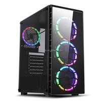 Boîtier PC en verre le plus populaire et abordable, boîtier d'ordinateur de jeu avec plus de 6 ventilateurs RGB