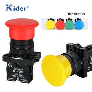 Interruptor de botón pulsador marcado con retorno por resorte de cabeza de seta serie plástica EC52/XB2/EC52 - Product Image 2