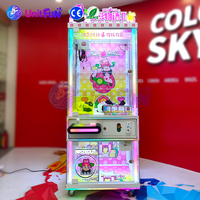 Owatch Machine à griffes à monnayeur pour poupées, jeu d'arcade avec lumières LED pour centres de divertissement et salles d'arcade