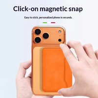 Nouveau Portefeuille magnétique en cuir pour téléphone avec miroir pour iPhone Samsung Google Pixel OEM ODM Logo personnalisé Emballage