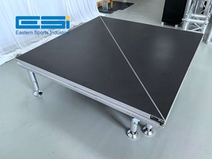 <b>ESI</b> TUV Certified Adjustable 4-Leg Portable Heterosexual GT stage accept custom any shape any size - Product Image 4