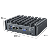 Mini PC Industrial Sin Ventilador G590 2 Com Dual Lan 8 Usb 7505 I3 1115G4 I5 1135G7 1145G7 I7 1195G7 11.ª Generación M.2 Msata Ddr4