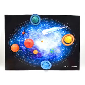 Nouveau modèle planétaire du système solaire incroyable astronomie planète modèle tige jouets peinture ensemble Science jouets éducatifs pour les enfants