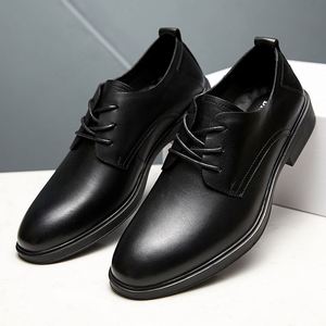 Zapatos Formales de Negocios de Diseño Italiano de Lujo, Zapatos de Vestir para Caballero, con Punta Cuadrada, Transpirables, de Cuero Casual para Hombre - Product Image 1