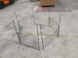 Clôture de jardin décorative en métal sans creuser pour chien, installation facile pour la cour - Product Image 5