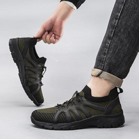 Chaussures décontractées à plateforme en maille respirante rétro pour femmes et hommes, légères, amortissantes, à semelle épaisse, à enfiler, grande taille