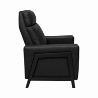Fauteuil inclinable rembourré pour canapé simple moderne avec coussin d'assise épais et dossier Fauteuil d'appoint en bois gris pour le salon